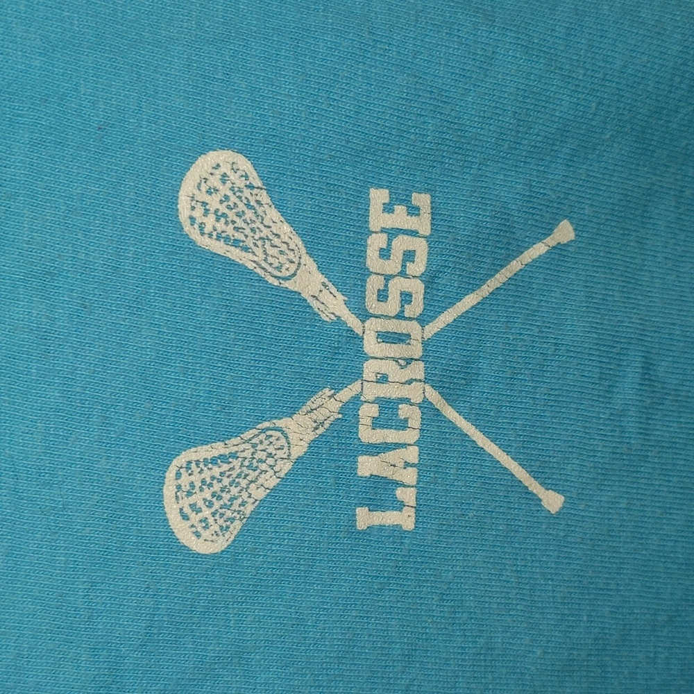 Comfort Colors Women's Size M 100% Cotton Lacrosse Long Sleeve Lightweight Shirt - Picture 2 of 10